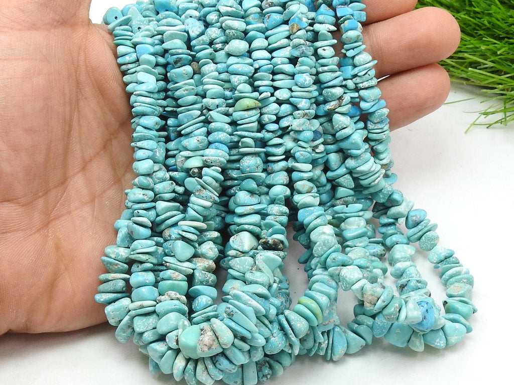 Arizona Turquoise Polished Rough Bead 16InchStrand 2-5MM Approx Wholesaler Supplies Natural Stone RB6