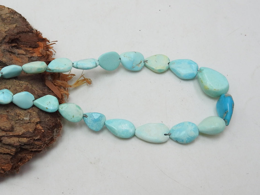 Turquoise Nugget Teardrop Strand Sleeping Beauty 7x5-10x8mm 15 Inch Strand