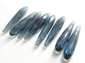 Quartz Faceted Elongated Drop Beads 35mm long  2 Piece Crystal Tear Drop Pendant Charms, Wholesale Jewelry Making Supplies Bulk PME-QA
