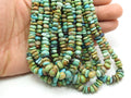 Natural Arizona Turquoise Smooth Irregular Beads 16 Inch Strand 3-10mm Jewelry Making WB-2