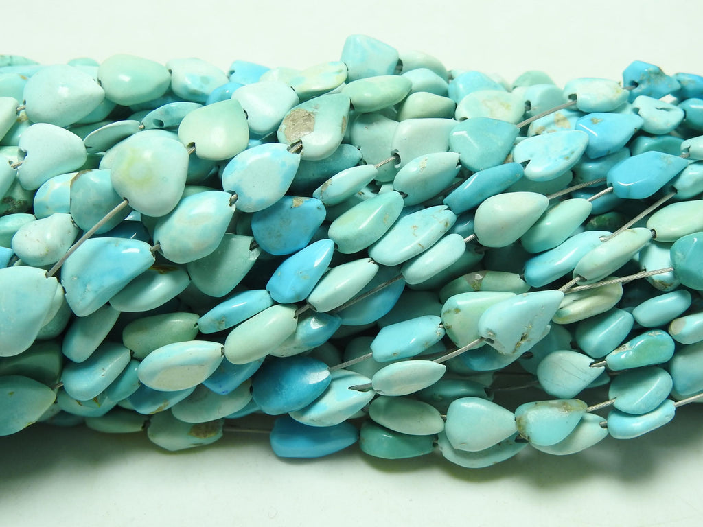 Turquoise Nugget Teardrop Strand Sleeping Beauty 7x5-10x8mm 15 Inch Strand