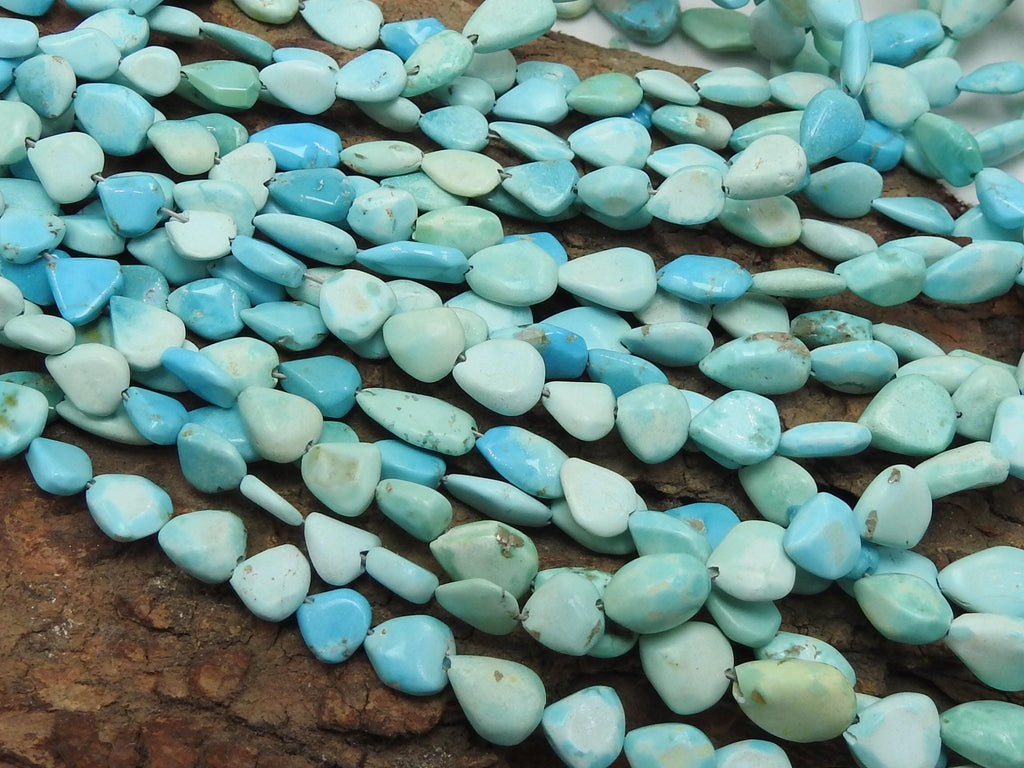 Turquoise Nugget Teardrop Strand Sleeping Beauty 7x5-10x8mm 15 Inch Strand