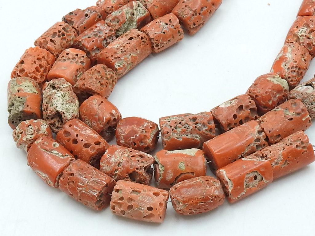 Reserved Natural Red Coral Tube Beads, Smooth Polished Cylinder Shape 11-12mm, 8 Inch Strand for Jewelry Making, New Arrival Stone BK-CR2