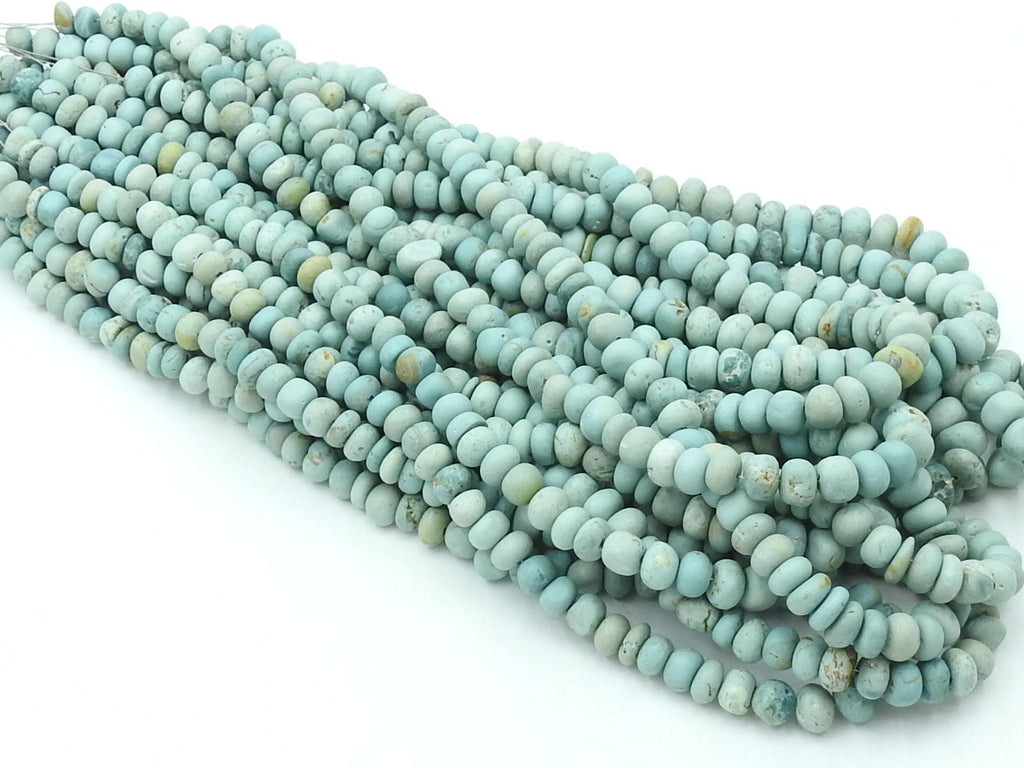 Natural Turquoise Smooth Polished Beads, Handmade Irregular Shape Strand for Jewelry Making, 16 Inches Wholesale Gemstone Supplies WB-2