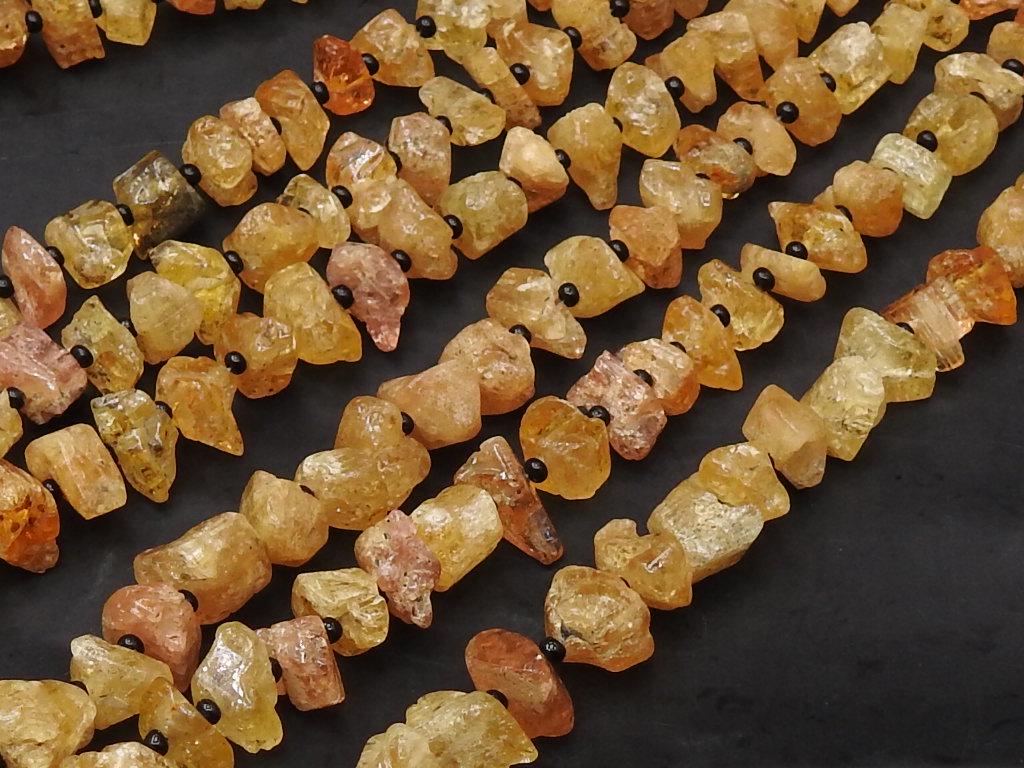 Imperial Topaz Rough Uncut Chip Nugget Polished Bead 16Inch Strand 6-9MM Approx Wholesaler Supplies New Arrival RB6