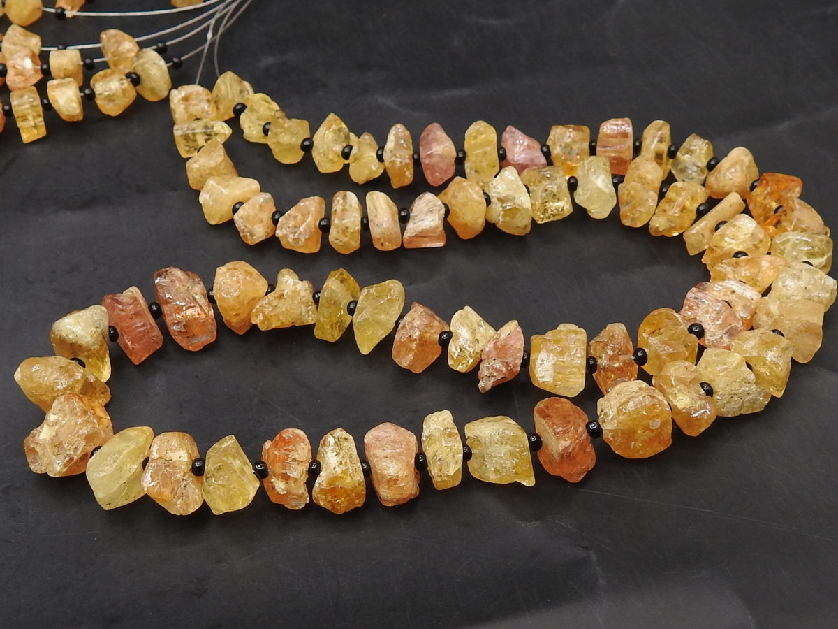Imperial Topaz Rough Uncut Chip Nugget Polished Bead 16Inch Strand 6-9MM Approx Wholesaler Supplies New Arrival RB6