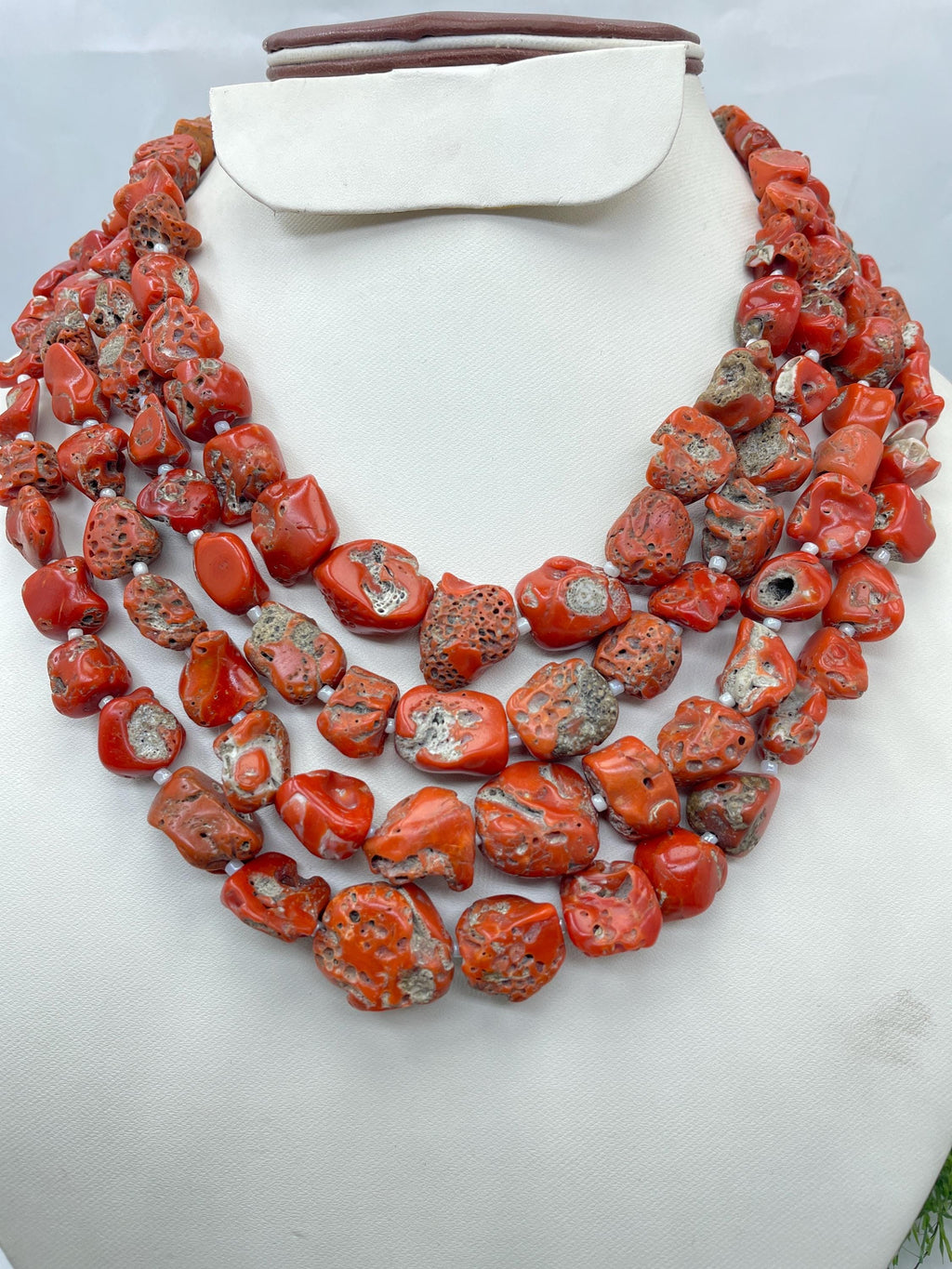 Natural Italian Red Coral Raw Tumbled Nuggets 16" Strand 10-20MM Loose Gemstone Spacer Beads Wholesale Bulk Jewelry Making Supply Craft DIY