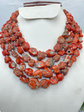 Natural Italian Red Coral Raw Tumbled Nuggets 16" Strand 10-20MM Loose Gemstone Spacer Beads Wholesale Bulk Jewelry Making Supply Craft DIY