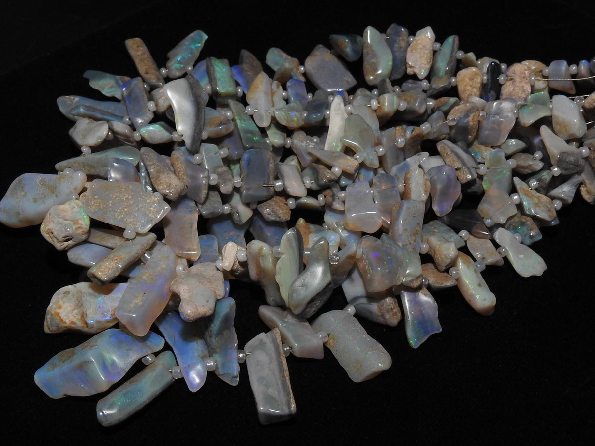 Australian Opal Polished Multi Fire Rough Stick 8Inches 10-20MM Long Approx Wholesaler Supplies Natural Stone WM