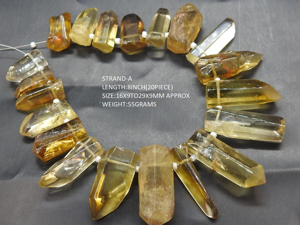 Beer Quartz Natural Rough Stick Bead-For Making Jewelry-Wholesaler Supplies-New Arrival R6