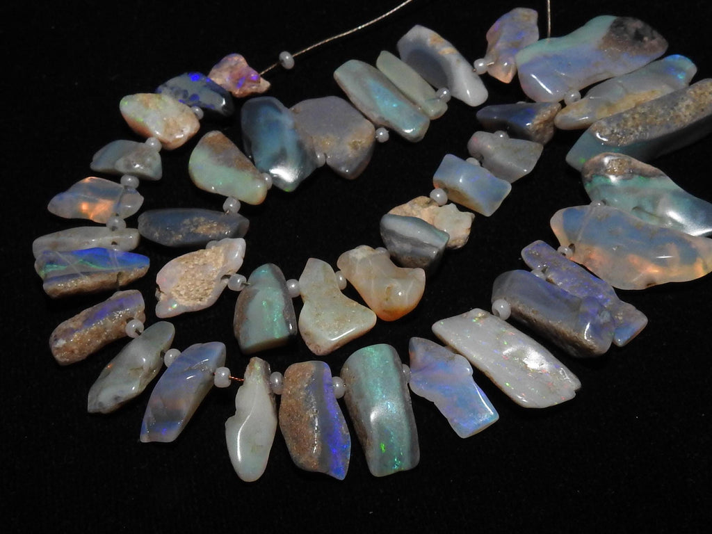 Australian Opal Polished Multi Fire Rough Stick 8Inches 10-20MM Long Approx Wholesaler Supplies Natural Stone WM