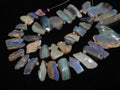 Australian Opal Polished Multi Fire Rough Stick 8Inches 10-20MM Long Approx Wholesaler Supplies Natural Stone WM