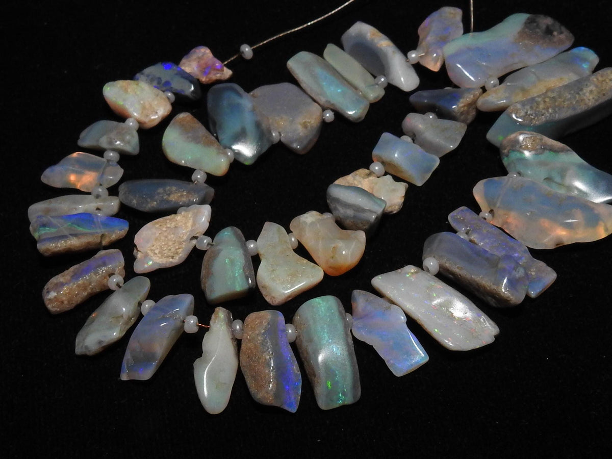 Australian Opal Polished Multi Fire Rough Stick 8Inches 10-20MM Long Approx Wholesaler Supplies Natural Stone WM