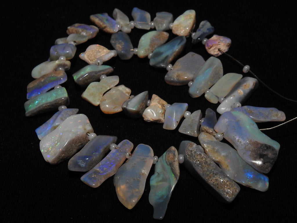 Australian Opal Polished Multi Fire Rough Stick 8Inches 10-20MM Long Approx Wholesaler Supplies Natural Stone WM
