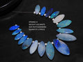 Australian Opal Doublet Marquise Beads, Multi Fire Smooth Polished Top Side Drilled Loose Gemstone, Handmade Jewelry Supplies Wholesale MS