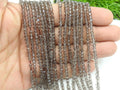 Smoky Quartz Faceted Cube Box Bead-15Inch 4MM Approx-Wholesaler Supplies-New Arrival-Natural Stone PME-CB2