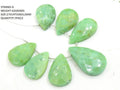 Wholesale Natural Chrysoprase Briolette Strand, Faceted Fancy Shape Cabochon Stone for Crafting