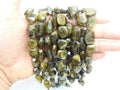 Natural Green Diopside Faceted Tumble Nuggets 8Inch 8-20MM Loose Beads for Jewelry Making Wholesale