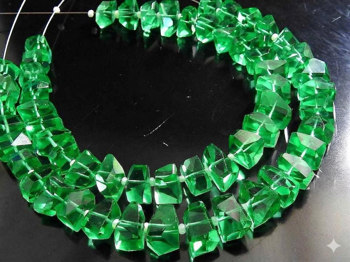 Faceted Quartz Crystal Tumbled Nugget 8" Bead Strand 8-10MM Wholesale Loose Gemstone For Handcrafted Bracelet Jewelry Making PME-QB