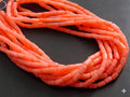 Pink Coral Smooth Tube Shape Bead For Making Jewelry 15Inches 4X2MM Approx Loose Strand DIY Bracelet Material BK-CR2
