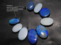 Australian Opal Doublet Cabochon, Multi Fire Smooth Oval Shape Loose Gemstone, Handmade Briolette Stone For DIY Jewelry Supplies MS