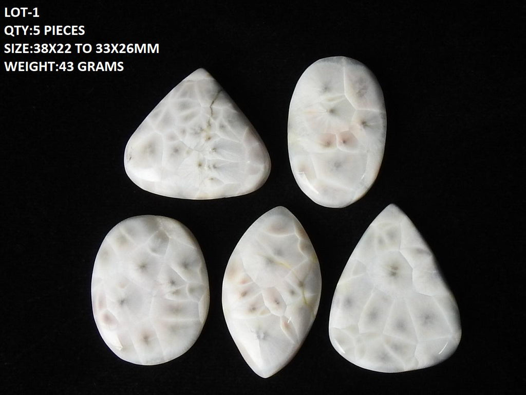 Rare Pink Thomsonite Cabochon, Natural Loose Larimar Crystal for Metalsmithing DIY Jewelry
