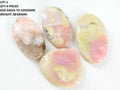 Natural Pink Peruvian Opal Gemstone, Polished Cabochon, Loose Stone for Crystals Jewelry, Wire Wrapping Stone, Heart Chakra Crystal