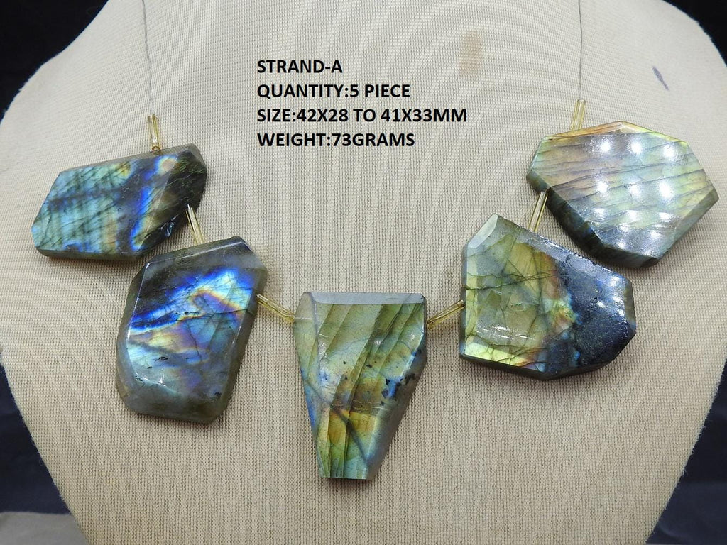 Natural Labradorite Faceted Tumble Cabochon, Multi Fire Briolette Handmade Wholesale Stone Supplies, Loose Gemstone for Jewelry BR1