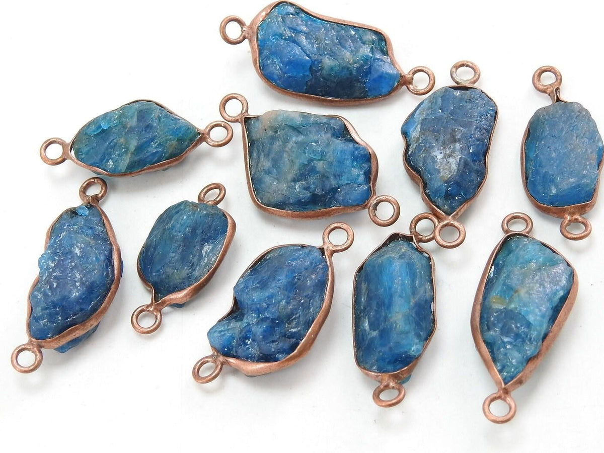 Natural Raw Stones Connectors, Multi Gemstone Rough Crystal Charms, Labradorite Moonstone Quartz Ruby Wholesale DIY Craft Supplies