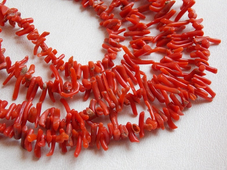 Red Coral Natural Polished Rough Stick Bead Wholesale Price New Arrival BK-CR1